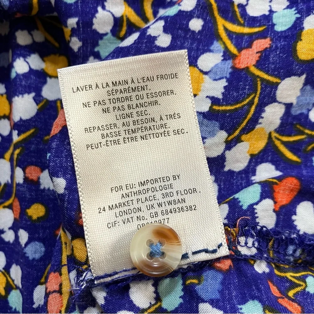 Anthropologie Pop Potpourri Colloquial Top Blouse Shirt 9 of 52 Conversations 6